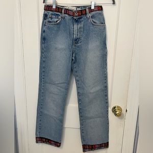 Vintage Aztec Trim Jeans